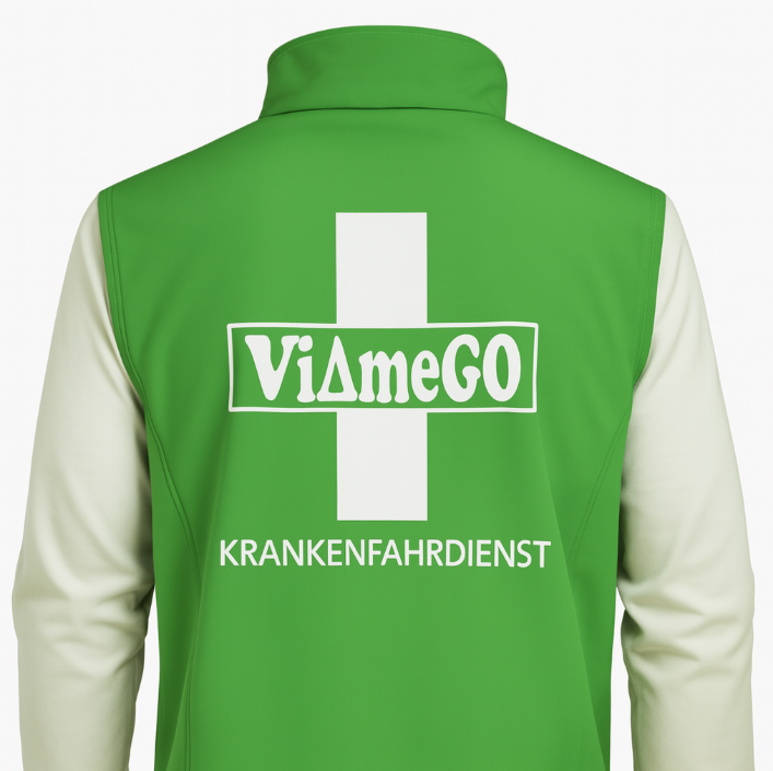 ViamedGO Fleece-Einsatzweste mit Logo – Warm & Funktional