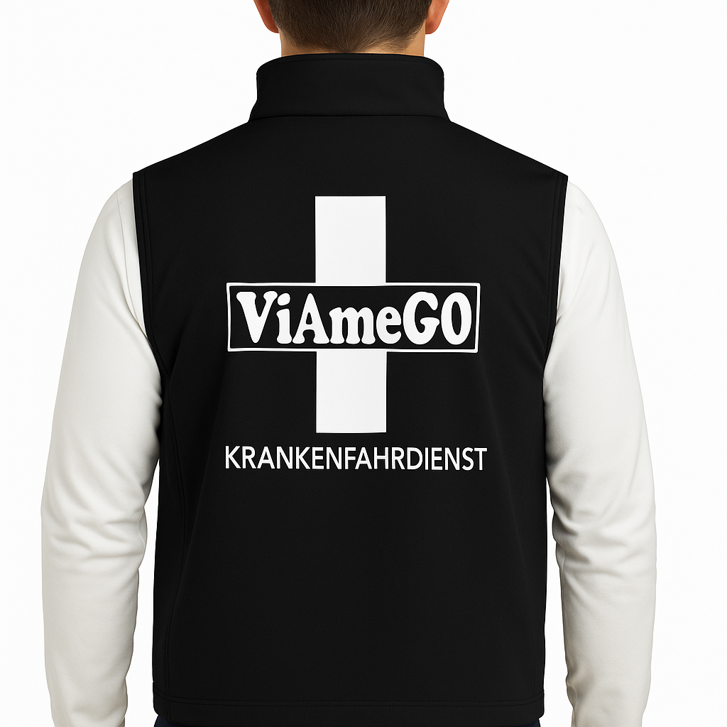 ViamedGO Fleece-Weste für Disponenten & Büro – Warm & Funktional mit Logo