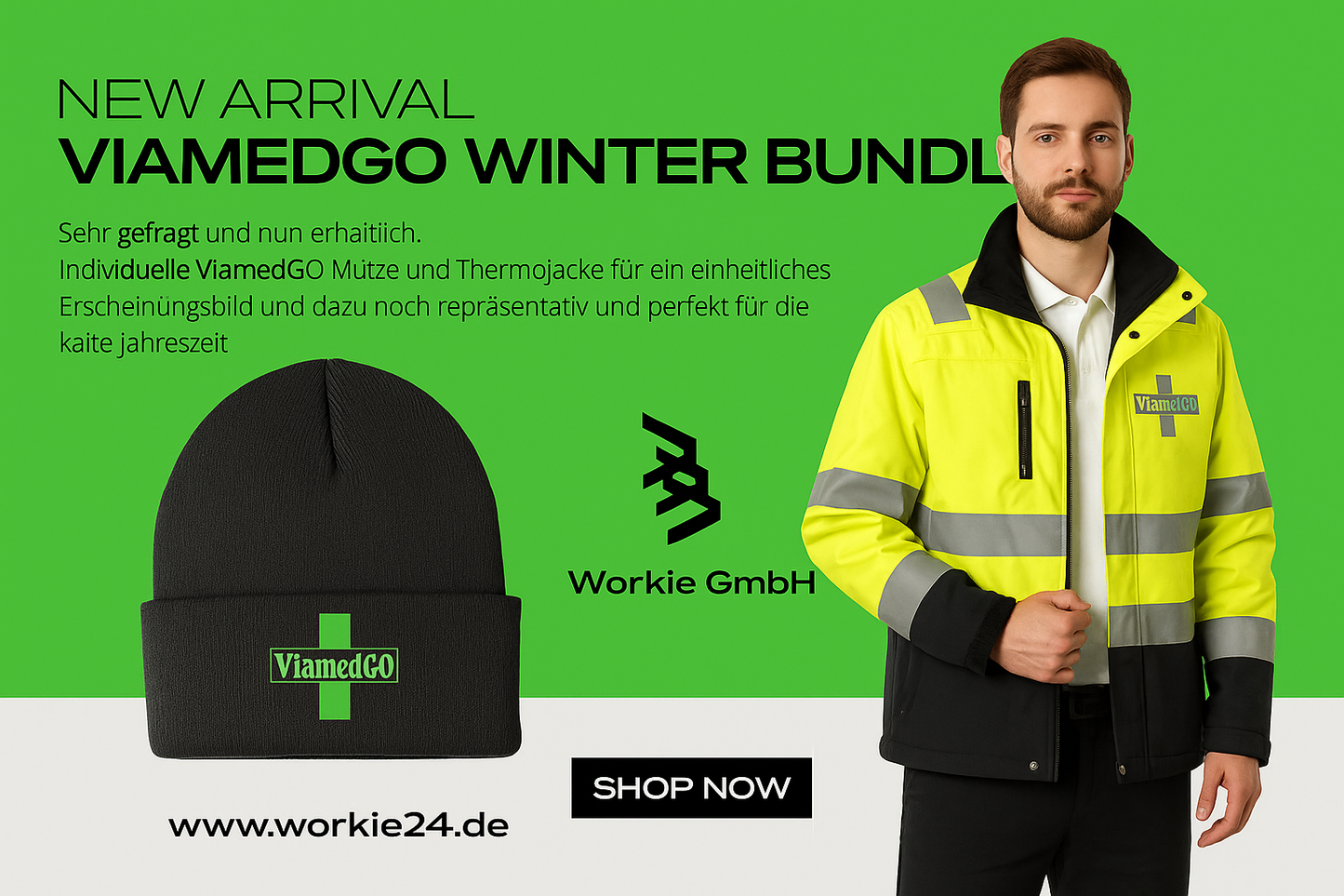 ViamedGO Winter-Bundle: Thermojacke & Mütze